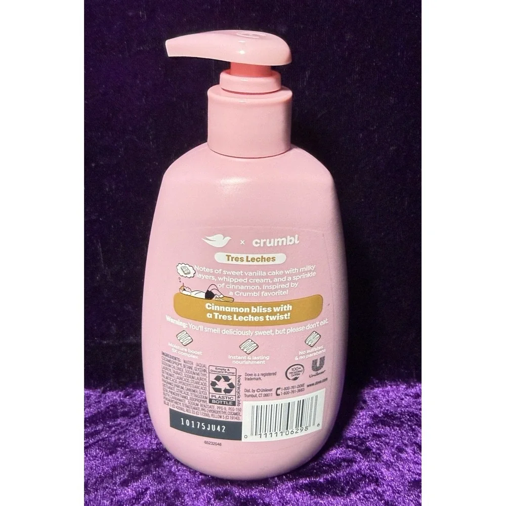 Dove Crumbl Hand Wash Lot 3 Tres Leche Crumble Limited Edition 12 oz Soap